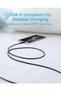 كابل USB من النوع A إلى USB من النوع C، سلك شاحن من النوع C (عبوة مزدوجة، طول 1.8 متر، لون أسود). - 3