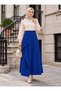 Skirt - Light Navy Blue - - 3