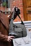 3057 Women's Waterproof Parachute Fabric Multi-Compartment Adjustable Cross Strap Shoulder Bag - 3