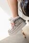 Lace-up thick-soled foldable collar fur women's boots. - 4
