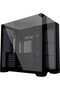 علبة كمبيوتر O11 Vision Compact ATX متوسطة الحجم/خزانة ألعاب - أسود |   الألمنيوم والزجاج المقسى |