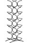 Wine Rack for 12 Bottles, Black