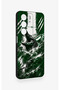 Realme C75 Compatible Green Crocodile-Themed Patterned Silicone Case - 3