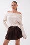 Women's Madonna Collar Knit Sweater Cty-Şml-265013 - 4