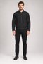 Men's Black Shirt Collar with Zip Detail and Front Pocket