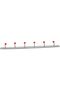 Wall Hanger 6 Hook, Silver, WHD006, 1piece