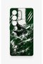 Samsung S25 Ultra Compatible Green Crocodile-Themed Patterned Silicone Case - 2