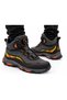 Children's non-slip sole mechanism lace-up boots - grey - orange - 3
