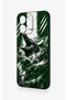 Oppo Reno 14F Compatible Green Crocodile-Themed Patterned Silicone Case. - 4