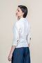 Women's Summer Beige Loose-Sleeved, Waist-Fitted Casual Shirt 70067 - 4