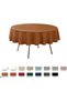 Fall Tablecloth Linen Looking Texture Stain Resistant Waterproof Anti-Shrink Spillproof Washable Sof - 3