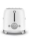 Retro 50's Style, 2 Slice Toaster, Self Centering, Multifunction, Matte White - 3