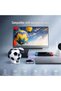 جهاز عرض صغير قابل للدوران - يدعم دقة 4K - جهاز عرض ذكي مزود بشبكة واي فاي ثنائية النطاق 5G وبلوتوث - 7