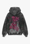 "Dream Until It's Your Reality" Printed, Pre-Washed Black Oversized Hoodie