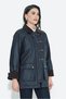 Velvet-Collar Coat with Metal Buckles - 2