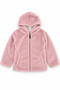 Girl's Plush Hooded Zipper Coat - 2