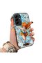 Samsung Galaxy A36 5G Compatible Silicone Hard-Edge Back Case with Nami Pattern—Romantic Couple Phone Case