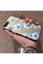 iPhone 7 Plus Compatible Silicone Hard-Edge Back Case with Floral Print—Romantic Couple Phone Case - 2
