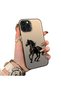 iPhone 13 Pro Max Compatible Silicone Edge-Reinforced Back Case with Patterned "Lovers" Design Phone Case