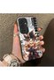 Samsung Galaxy S25 Compatible Silicone Hard-Edge Back Case with Dragon Ball Design—Romantic Couple Phone Case - 3