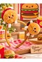 2 cm Fluffy Plush Hamburger-Shaped Crown - 2