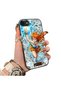 iPhone 8-Compatible Silicone Hard-Edge Back Case with "Nami" Pattern—Lovers' Phone Case