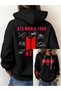 BTS Front and Back Printed 3-Ply Cotton Oversized Sweatshirt with Brushed Inside Hem