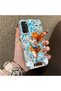 OPPO A55 5G-Compatible Silicone Hard-Edge Back Case with Nami Pattern—Romantic Couple Phone Case - 3