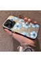 Realme Note 50 Compatible Silicone Edge-to-Edge Hard Back Case with Floral Print—Romantic Couple Phone Case - 2