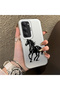 Redmi 15 5G-Compatible Silicone Hard-Edge Back Case with Patterned "Lovers" Design Phone Case - 3