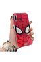 Samsung Galaxy A30 Compatible Silicone Hard-Edge Back Case with Spider-Man Design—Cute Couple Phone Case