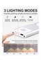 مصباح LED للخزانة مزود بمستشعر حركة، قابل للشحن عبر USB، 3 أوضاع للألوان، تصميم فائق النحافة للاستخدام تحت الخزانة. - 3