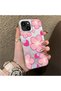 iPhone 13 Mini Compatible Silicone Edge-to-Edge Back Case with Strawberry Pattern—Cute Couple Phone Case - 3