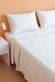 Cream Zigzag Double-Size Piqué Quilt & Bedspread, 210x230 cm - 6