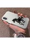 iPhone X-Compatible Silicone Hard-Edge Back Case with Patterned Design for Couples - 2