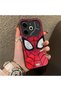 Tecno Pova 6 Compatible Silicone Edge-to-Edge Hard Back Case with Spider-Man Design—Cute Couple Phone Case - 3