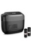 1 Pack Car Trash Can with Lid, Built-in Storage Garbage Bag, Black