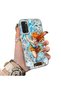 OPPO A55 5G-Compatible Silicone Hard-Edge Back Case with Nami Pattern—Romantic Couple Phone Case