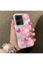 Redmi 13 Compatible Silicone Hard-Edge Back Case with Strawberry Pattern—Cute Couple Phone Case - 3