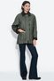 Velvet-Collar Coat with Metal Buckles - 4