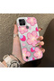Realme C21Y Compatible Silicone Hard-Edge Back Case with Strawberry Pattern—Romantic Couple Phone Case - 3