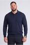 Classic Wool Blend Plus Size 3XL-4XL-5XL-6XL polo collar men’s knit sweater
