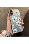 iPhone X-Compatible Silicone Hard-Edge Back Case with Floral Print—Romantic Couple Phone Case - 3