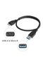 كابل USB 3.0 للقرص الصلب، كابل من نوع USB-A إلى Micro B، متوافق مع هواتف سامسونج جالاكسي S5 ونوت 3. - 2