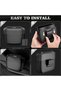 1 Pack Car Trash Can with Lid, Built-in Storage Garbage Bag, Black - 6