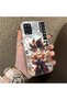 Samsung Galaxy A12 Compatible Silicone Hard-Edge Back Case with Dragon Ball Design—Cute Couple Phone Case - 3