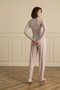 18229 WOMEN'S ROUND-NECK LONG-SLEEVED PAJAMA SET - 3