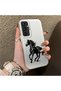 Samsung Galaxy S23 Fe Compatible Silicone Hard-Edge Back Case with Patterned "Lovers" Design Phone Case - 3