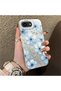 iPhone 17e-Compatible Silicone Edge-Reinforced Back Case with Floral Print—Couple's Phone Case - 3
