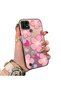 Realme C21 Compatible Silicone Hard-Edge Back Case with Strawberry Pattern—Romantic Couple Phone Case